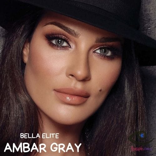 Buy Bella Amber Gray Contact Lenses - Elite Collection - lenspk.com