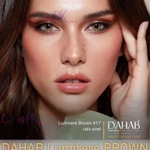 Dahab Lumirere Brown Eye Lenses - Gold Collection