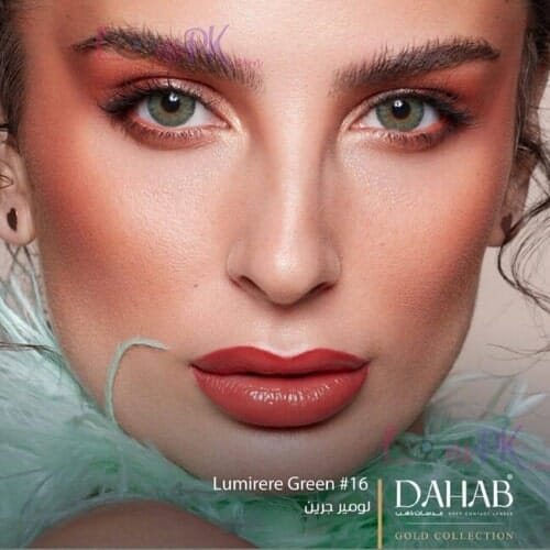 Dahab Lumirere Green Eye Lenses - Gold Collection