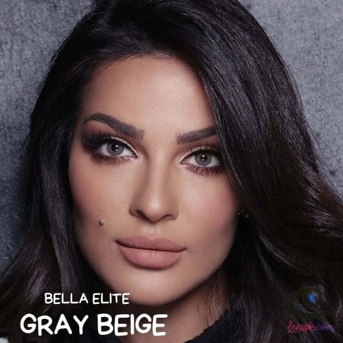 Buy Bella Gray Beige Contact Lenses - Elite Collection - lenspk.com