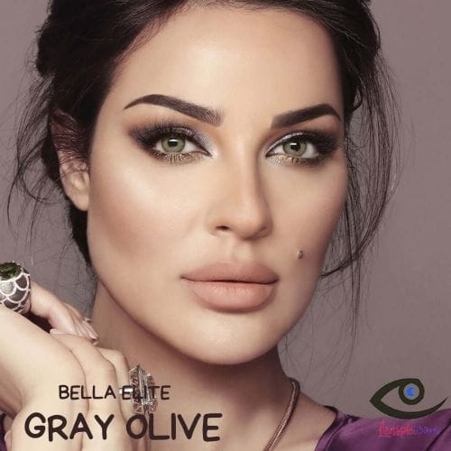 Bella Gray Olive Eye Lenses - Elite Collection