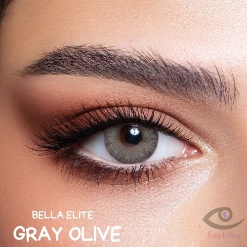 Bella Gray Olive Eye Lenses - Elite Collection