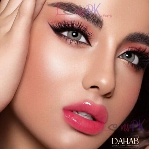 Buy Dahab Gold Contact Lensesin Pakistan – Sabrin Gray Green – Monthly - lenspk.com