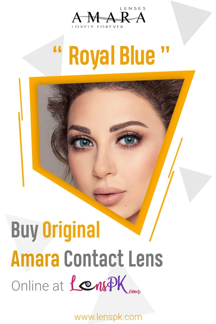 Buy Amara Royal Blue Eye Contact Lenses Online In Pakistan