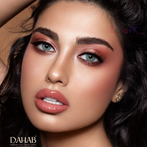 Dahab Tiffany Blue Eye Lenses - Gold Collection