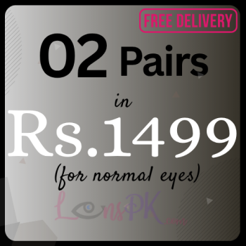Buy 02 Pairs Lenses With Free Lens Solution, Kit & Free Home Delivery - Deal