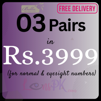 Buy 03 Pairs Lenses With Free Lens Solution, Kit & Free Home Delivery - Lenses Deal