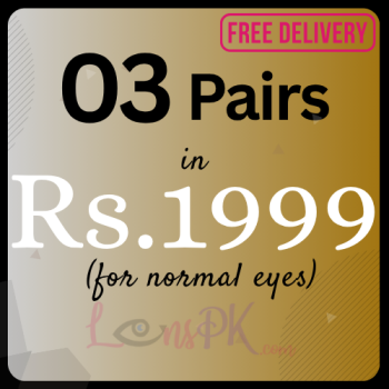 Buy 03 Pairs Lenses With Free Lens Solution, Kit & Free Home Delivery - Deal