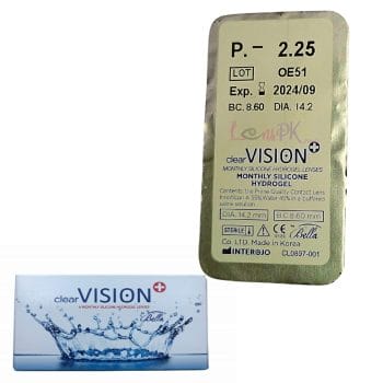 Bella Clear Vision - 6 Month Transparent Lenses
