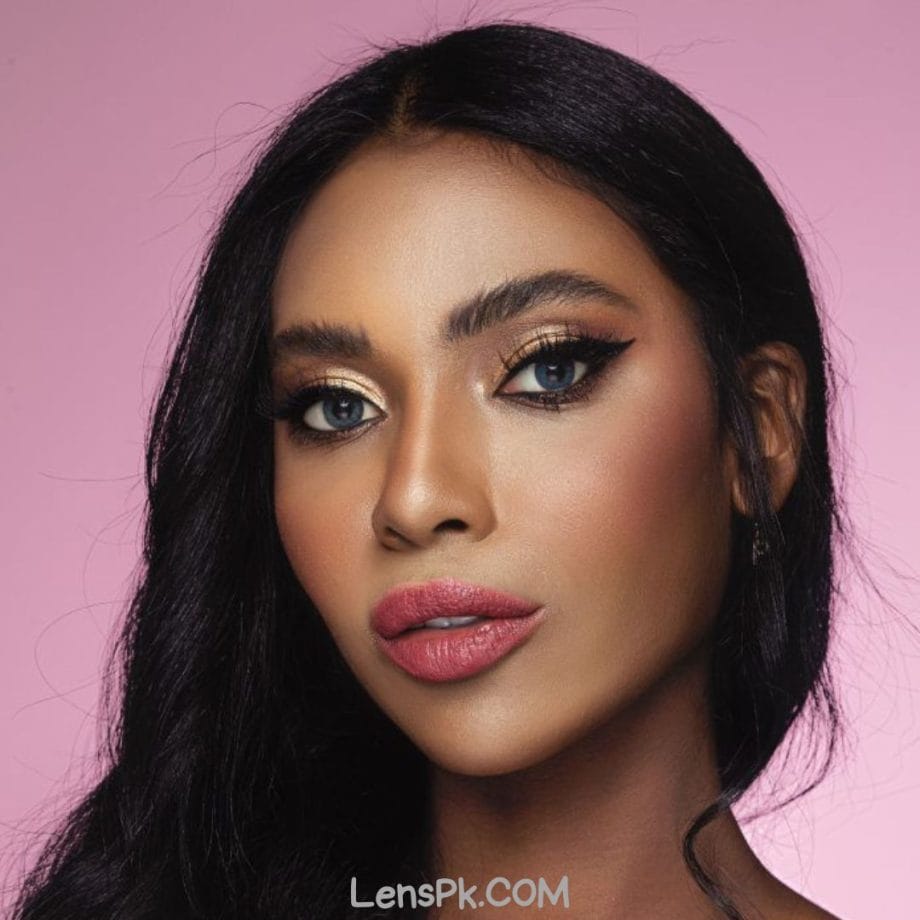 Buy Bella Navy Gray Contact Lenses - Glow Collection - lenspk.com