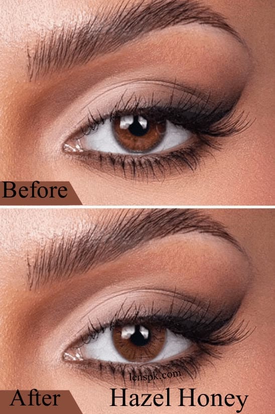Bella Hazel Honey - Oneday Collection, before and after